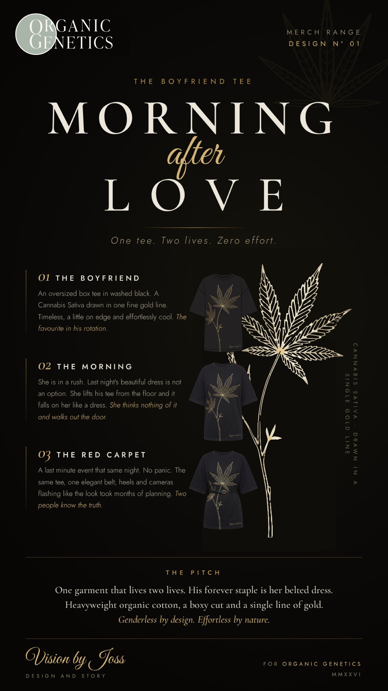 Morning After Love — one tee, two lives